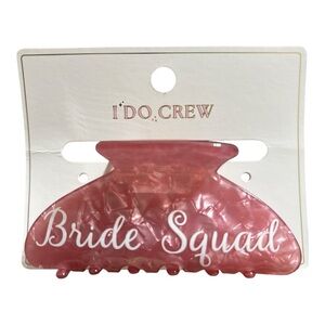 Target Pink Bride Squad Hair Clip and 5 x scrunchies
